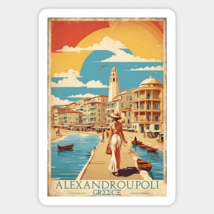 Alexandroupolis Greece Vintage Tourism Travel Magnet